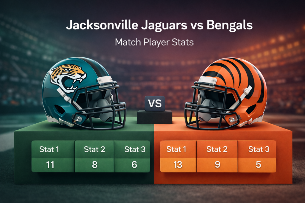 jacksonville jaguars vs bengals match player stats